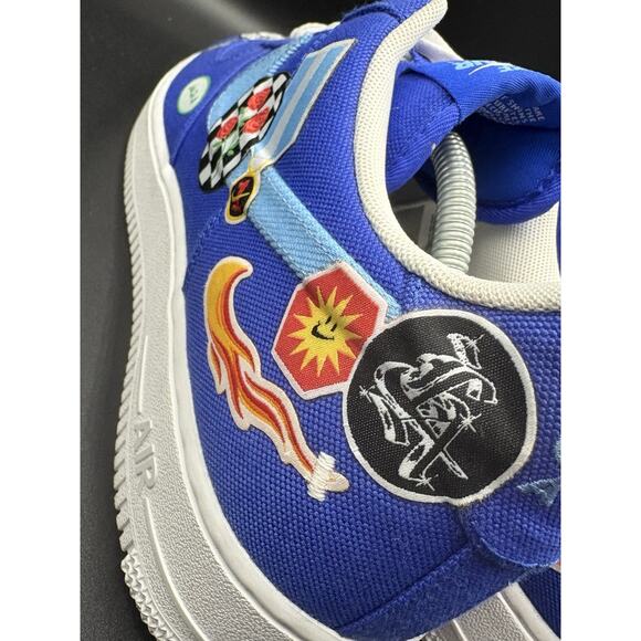 Nike Air Force 1 Patched Up Los Angeles Blue Sneakers Size 11.5 DX2304-400 main image 6